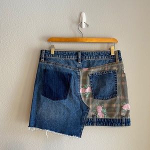 BDG Denim Patchwork Skirt Sz M
